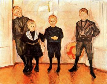 Edvard Munch : The Four Sons of Dr. Linde